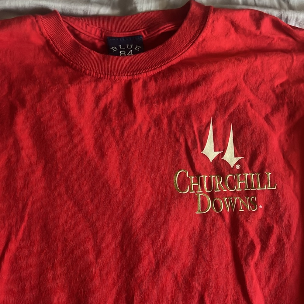Churchill Downs Kentucky Derby Red Long Sleeve Shirt - Picture 2 of 3
